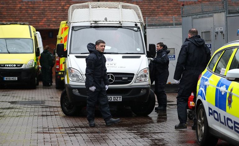 الشرطة البريطانية خلال التحقيق في قصية الجاسوس سيرجي سكريبال- أرشيفية