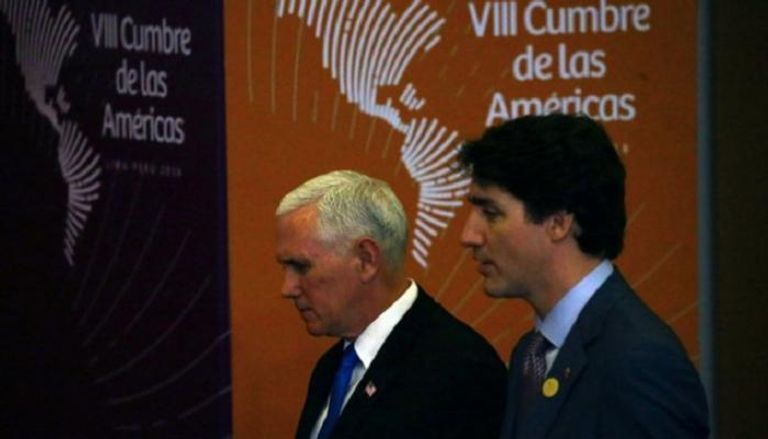رئيس الوزراء الكندي ونائب الرئيس الأمريكي -رويترز