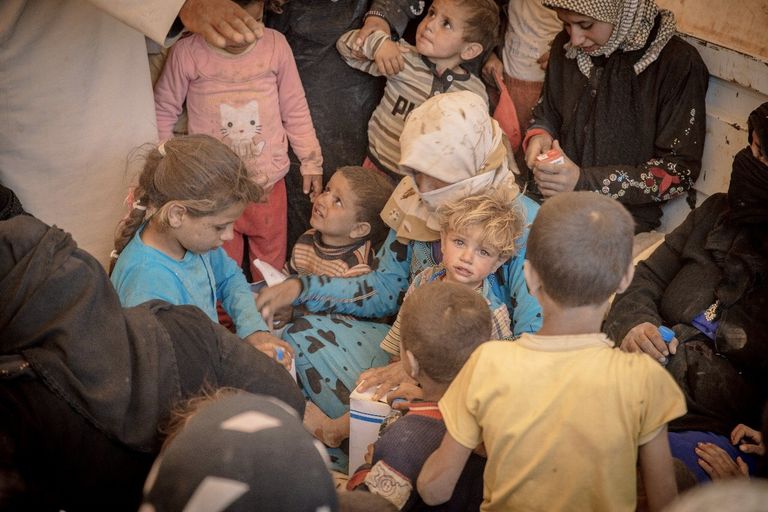 صورة أرشيفية لأطفال لاجئين