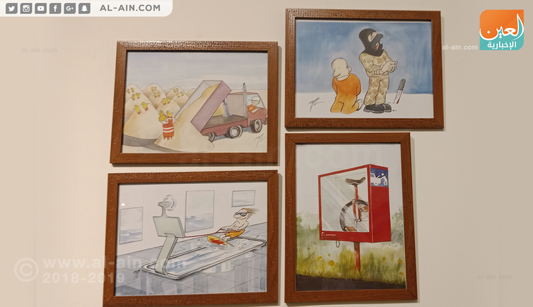 افتتاح ملتقى الكاريكاتير الدولي الخامس 