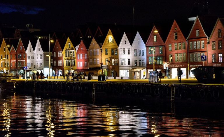 النرويج برغن مدن ملونة حول العالم