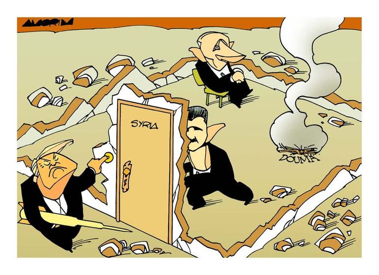 الأسد يفر من الصواريخ الأمريكية