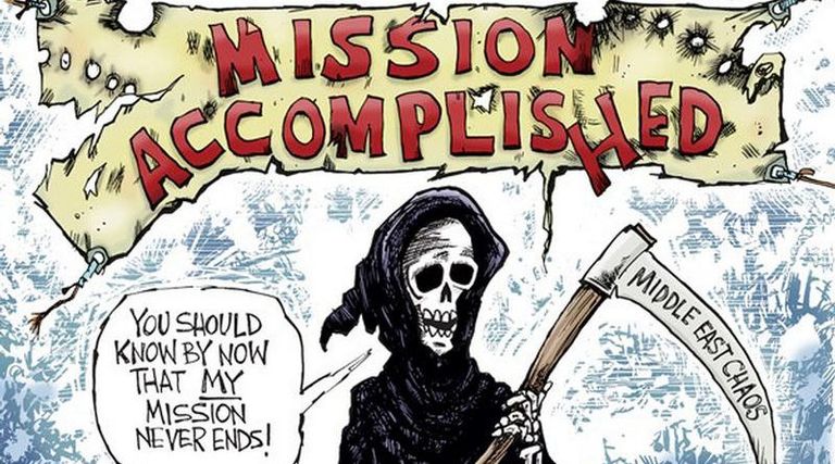 الأسد يفر من الصواريخ الأمريكية