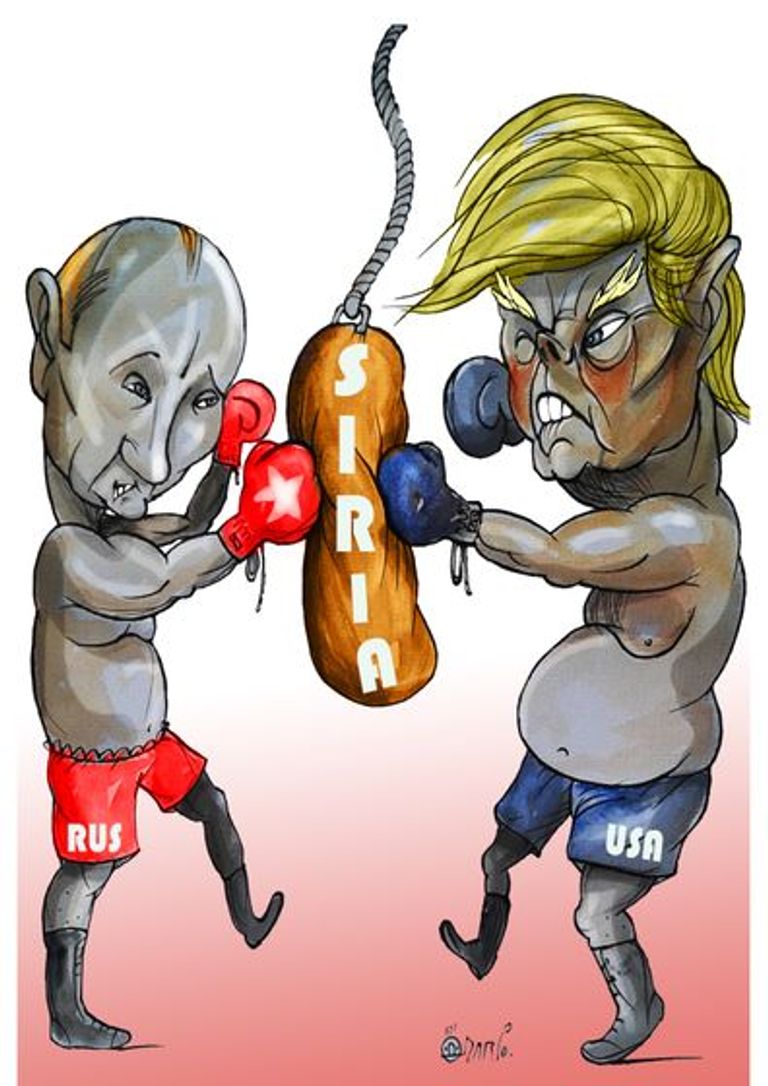 الأسد يفر من الصواريخ الأمريكية