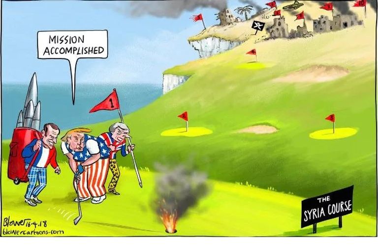 الأسد يفر من الصواريخ الأمريكية