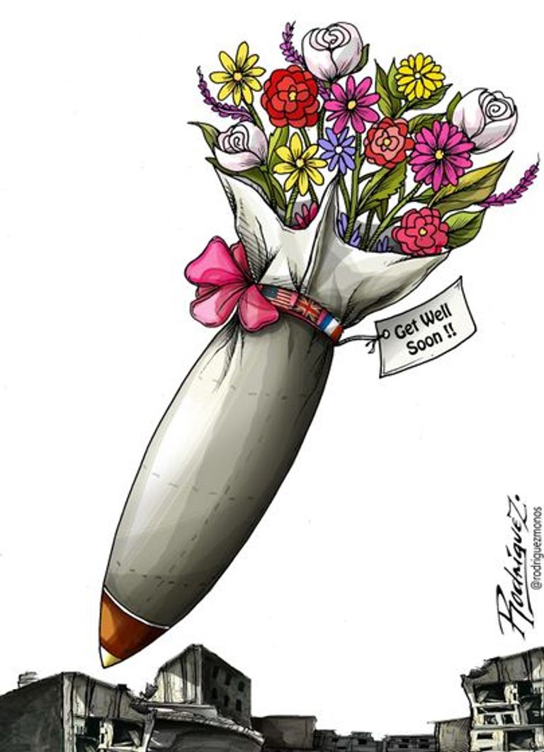 الأسد يفر من الصواريخ الأمريكية