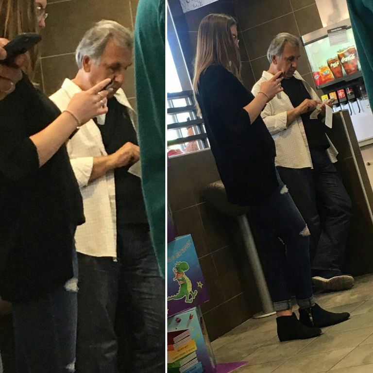 صورة متداولة إعلاميا لمحمود خاوري لدى هروبه إلى كندا