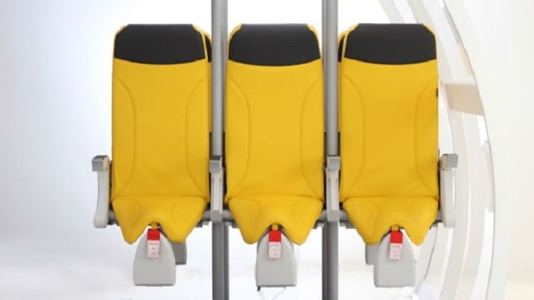 مقاعد عمودية بالطائرات تصميم المقاعد العمودية بالطائرات