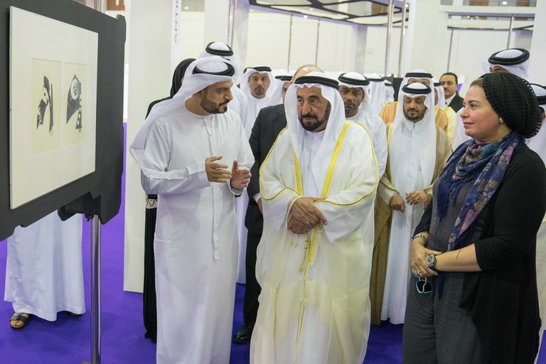 الشيخ الدكتور سلطان بن محمد القاسمي في مهرجان الشارقة القرائي للطفل