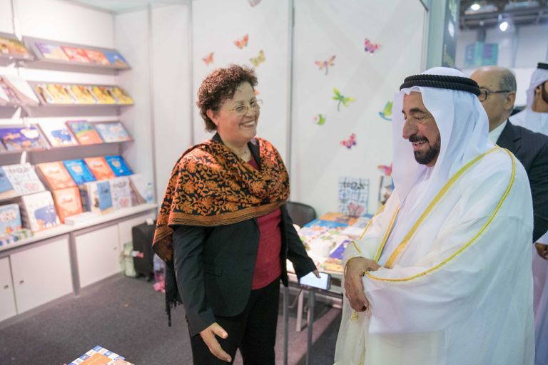  الشيخ الدكتور سلطان بن محمد القاسمي في مهرجان الشارقة القرائي للطفل