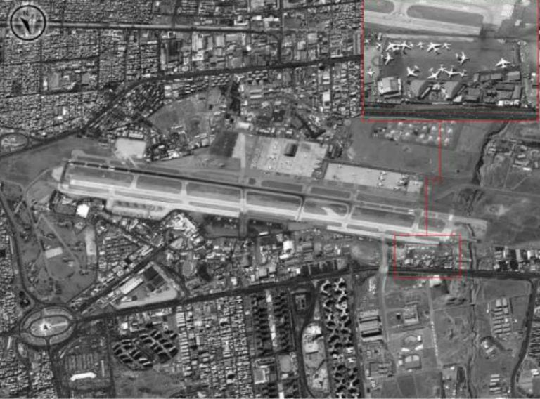 خريطة تمركز القوات الإيرانية كما نشرها الإعلام الإسرائيلي