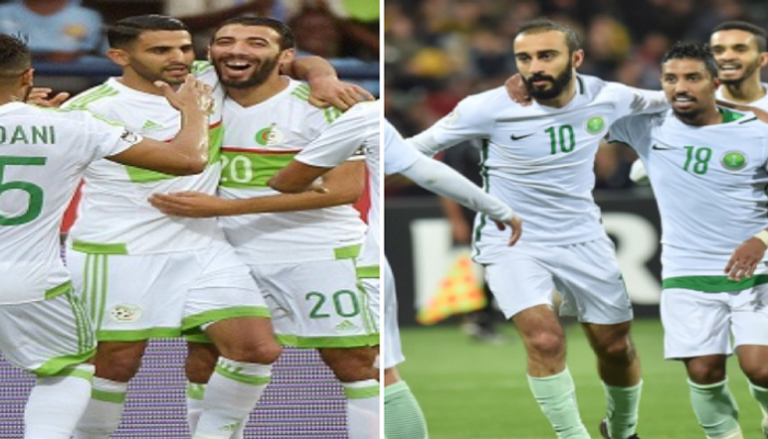 منتخب السعودية ومنتخب الجزائر