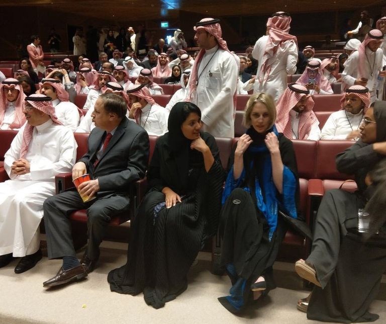 حضور أول عرض سينمائي في السعودية 