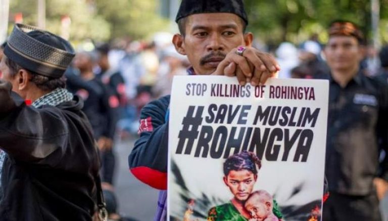 مظاهرة للتنديد بالانتهاكات الوحشية ضد مسلمي الروهينجا- أرشيف