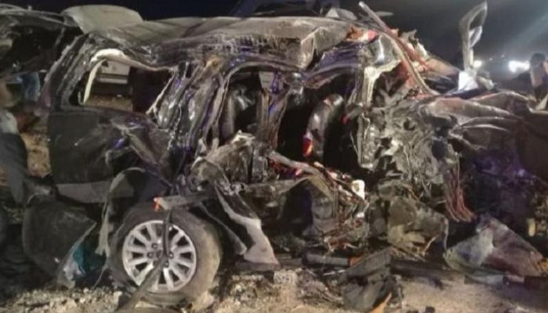 الحادث وقع عند تحويلة على الطريق الصحراوي بمنطقة سواقة جنوب عمان
