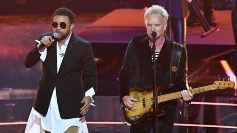 المطربان شاغي وستنغ الملكة إليزابيث تحتفل بعيد ميلادها بقاعة ألبرت الملكية