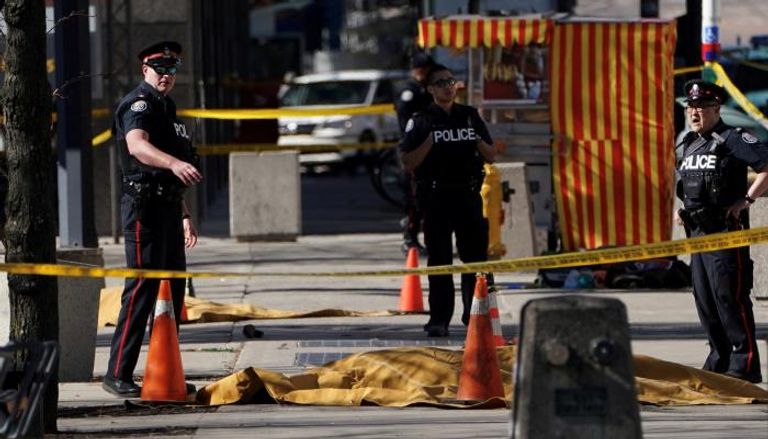 موقع حادث الدهس في تورنتو - رويترز