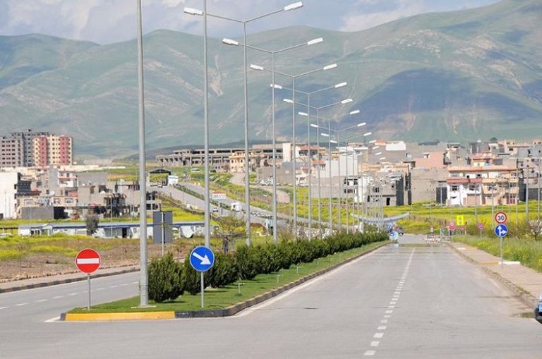 الطريق الى مطارالسليمانية