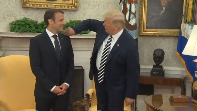 الرئيس الأمريكي ونظيره الفرنسي-رويترز