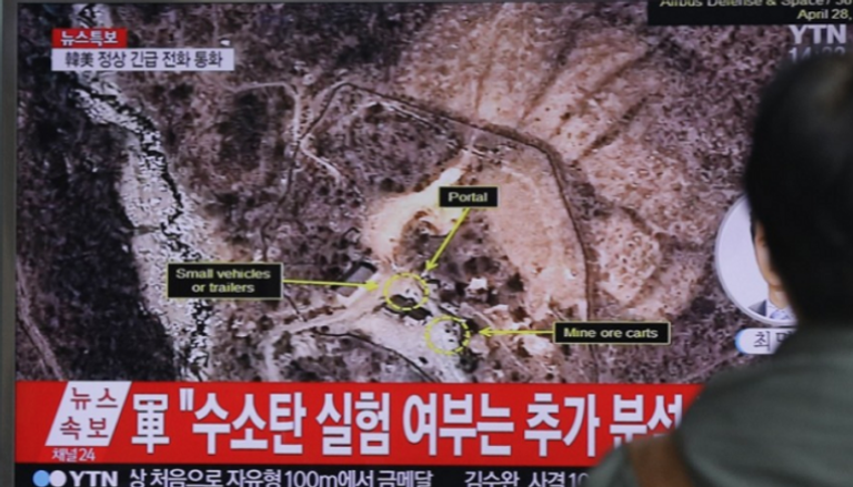 انهيار موقع التجارب النووية السري بكوريا الشمالية 