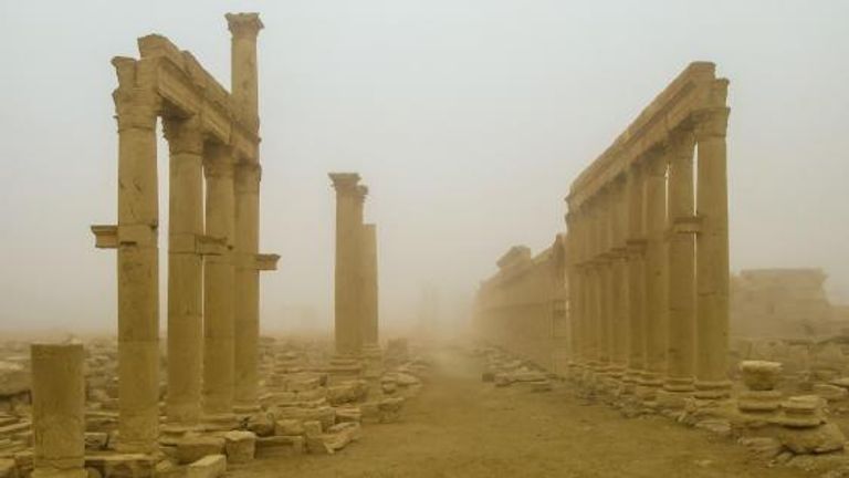 مدينة تدمر الأثرية في سوريا