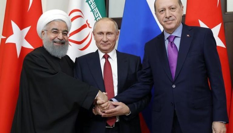 رؤساء تركيا وروسيا وإيران