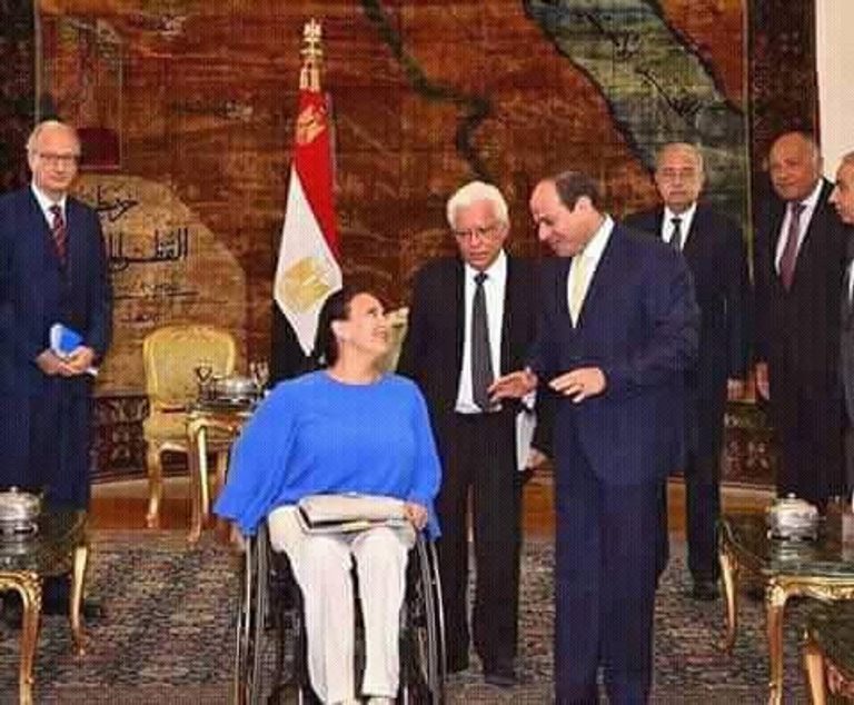 الدكتور علي المنوفي كان حاضراً في مناسبات الرئاسة المصرية الدكتور علي المنوفي