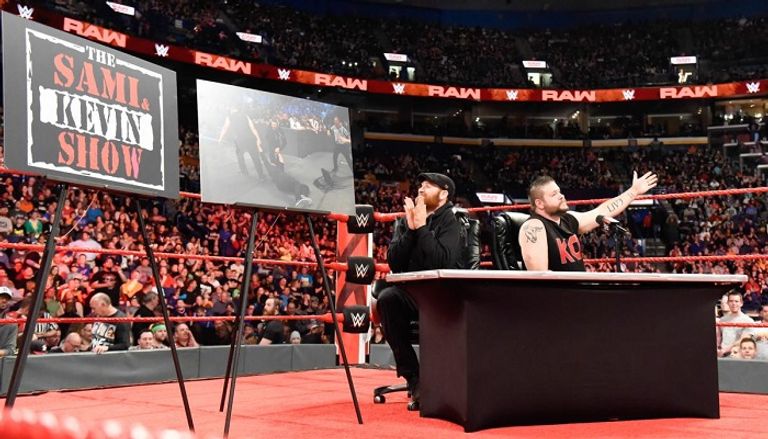 كيرت أنجل يرد على استفزازات سامي زين وكيفن أوينز