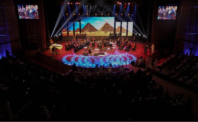 ٤٥ عازفا في أولى حفلات دار الأوبرا المصرية بالرياض