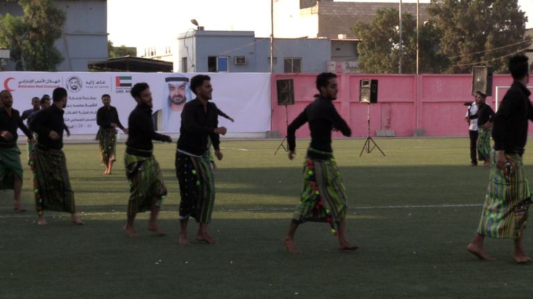 احتفالات الزفاف الجماعي جاءت بمكرمة من الشيخ محمد بن زايد آل نهيان