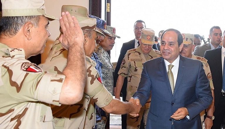 السيسي خلال الندوة التثقيفية التي عقدتها القوات المسلحة المصرية