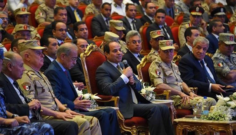 السيسي خلال الندوة التثقيفية التي عقدتها القوات المسلحة المصرية