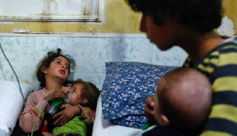 الأطفال ضحايا كيماوي سوريا