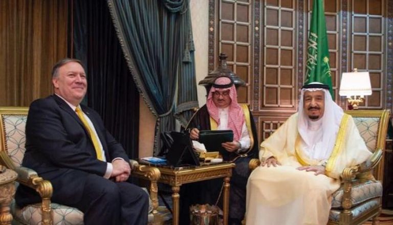 الملك سلمان يستقبل وزير الخارجية الأمريكي