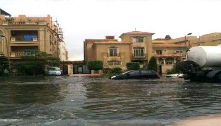 البنية التحتية للقاهرة الجديدة تفشل في اختبار الأمطار