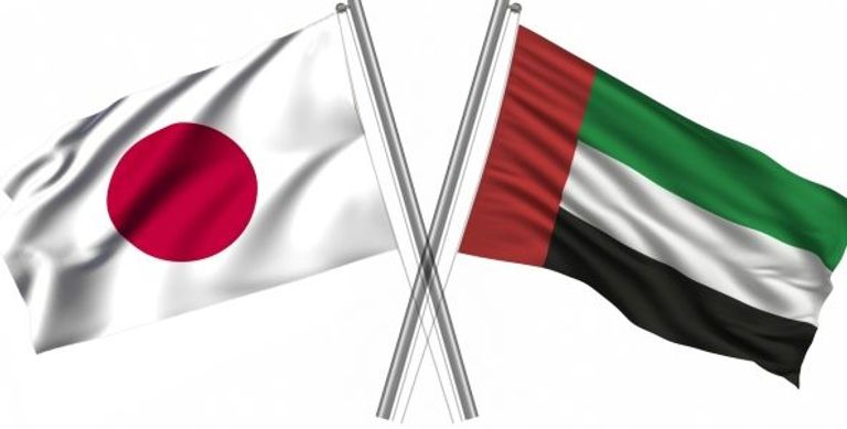 السلام العالمي غاية واحدة للإمارات واليابان الشيخ محمد بن زايد آل نهيان وشينزو آبي رئيس وزراء اليابان - أرشيفية