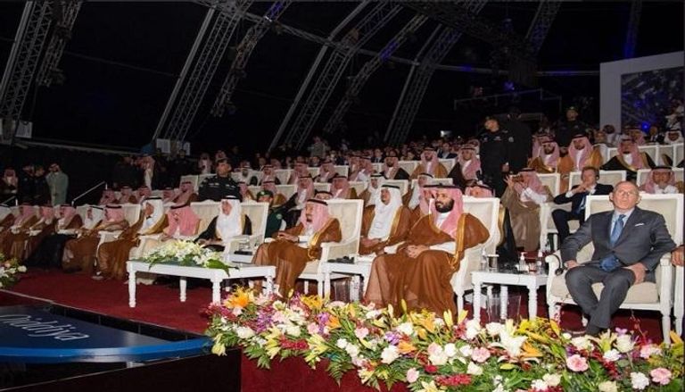 خادم الحرمين الشريفين الملك سلمان بن عبدالعزيز آل سعود في حفل تدشين القدية