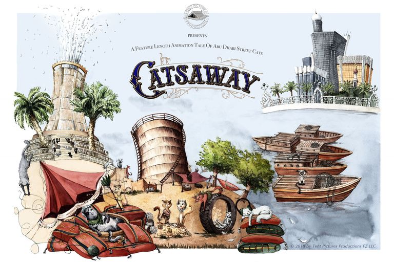 إطلاق الفيديو الدعائي الأول لفيلم الرسوم المتحركة Catsaway