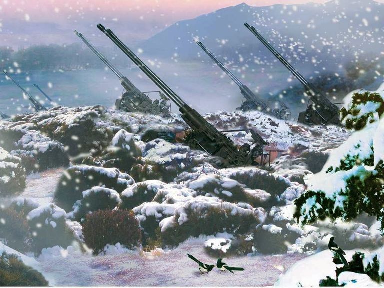 إحدى خلفيات نظام تشغيل أجهزة الكمبيوتر في كوريا الشمالية