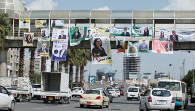 لافتات الانتخابات العراقية في العاصمة بغداد - أرشيفية