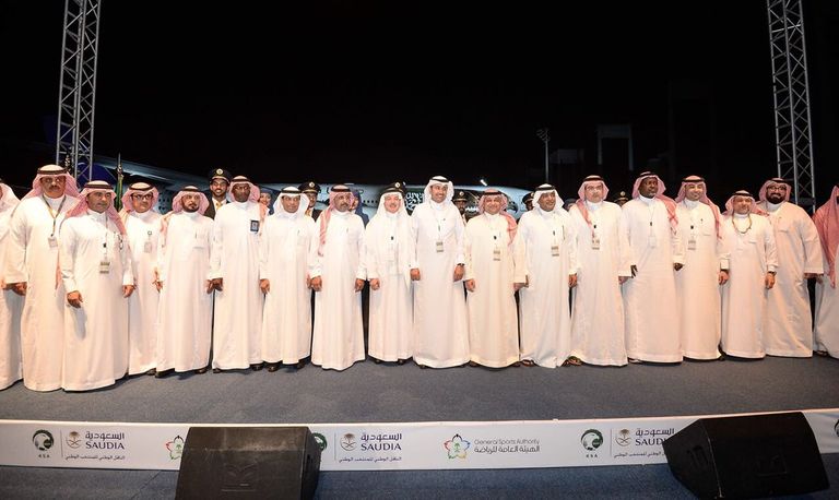جانب من حفل تدشين طائرة منتخب السعودية في مونديال روسيا طائرة منتخب السعودية في مونديال روسيا