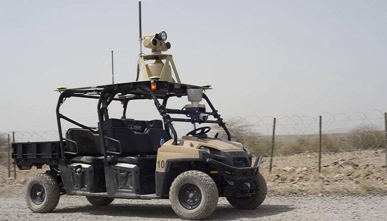 مركبة عسكرية مسيرة للجيش الأمريكي في جيبوتي