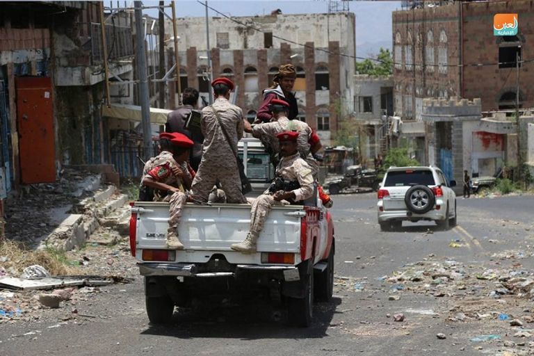 الانتشار الأمني لوحدات الشرطة العسكرية والقوات الخاصة في تعز