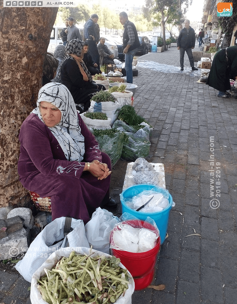 من سوق الفلاحات في منطقة "الفحامة" بدمشق