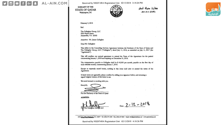 قطر تتسول لشركات أمريكية بآلاف الدولارات في محاولة لغسل صورتها