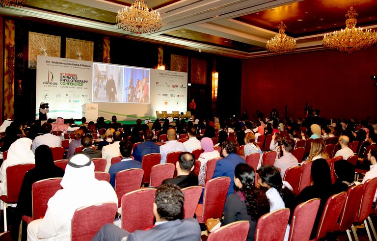 جانب من مؤتمر الإمارات السادس للعلاج الطبيعي