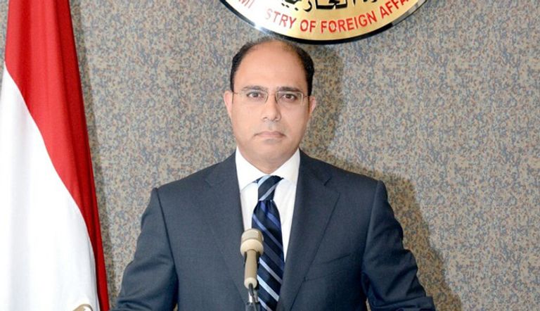 المستشار أحمد أبوزيد المتحدث باسم وزارة الخارجية المصرية وزير الخارجية المصري سامح شكري