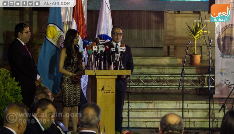 من حفل تدشين مركز زاهي حواس للمصريات بالمتحف المصري بالتحرير