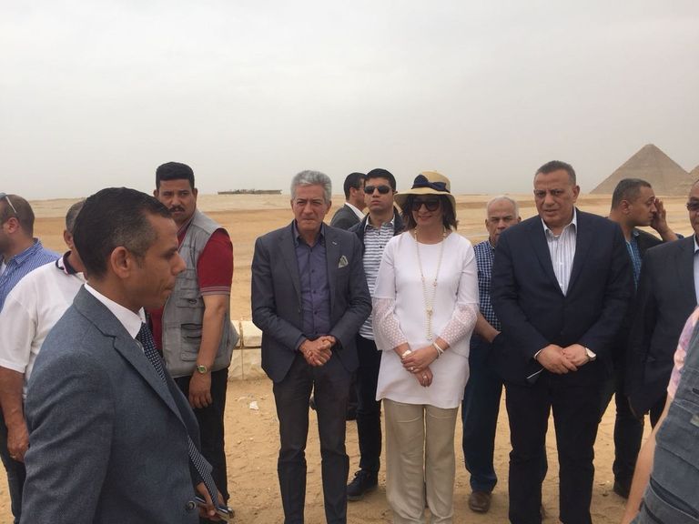 زيارة وفد قبرصي يوناني للأهرامات