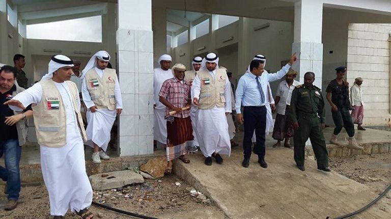 أول مؤتمر صحفي للهلال الإماراتي للإعلان عن إعادة إعمار سقطرى